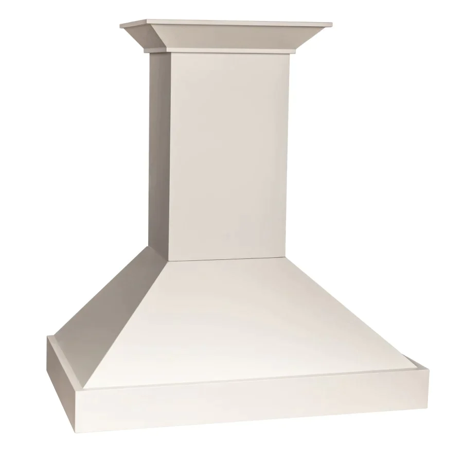 ZLINE KBTT 48" White Wooden Wall Mount Range Hood - Includes Motor