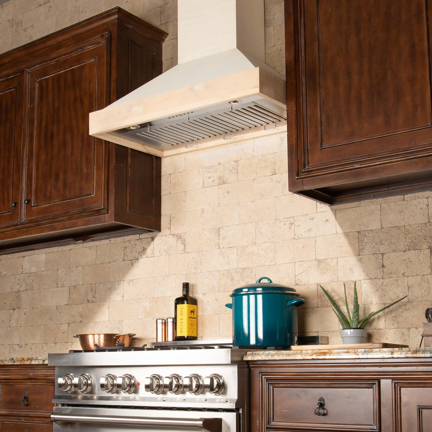 ZLINE KBUF 30" Unfinished Wooden Wall Mount Range Hood - Includes Motor