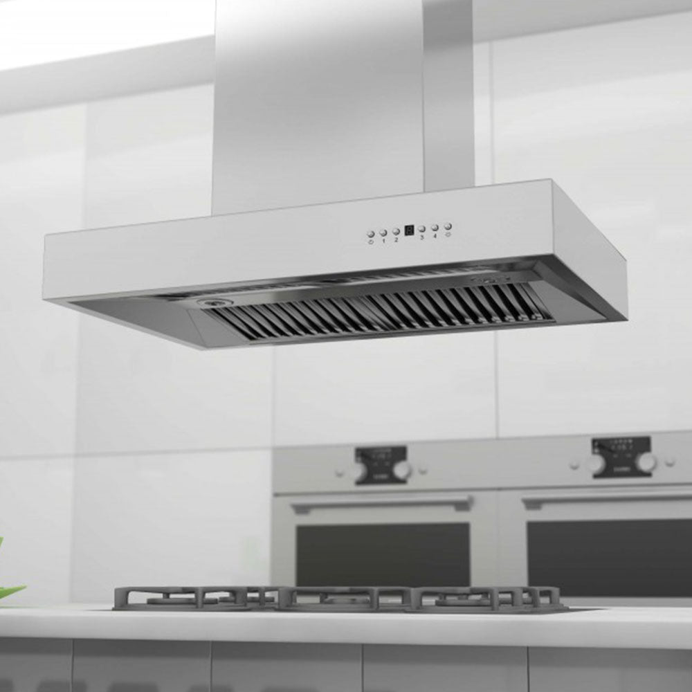 ZLINE KECOMi 42" Professional Stainless Steel Island Mount Range Hood