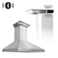 ZLINE KECRN-BT 36" Stainless Steel Wall Mount Range Hood With Built-in CrownSound Bluetooth Speakers