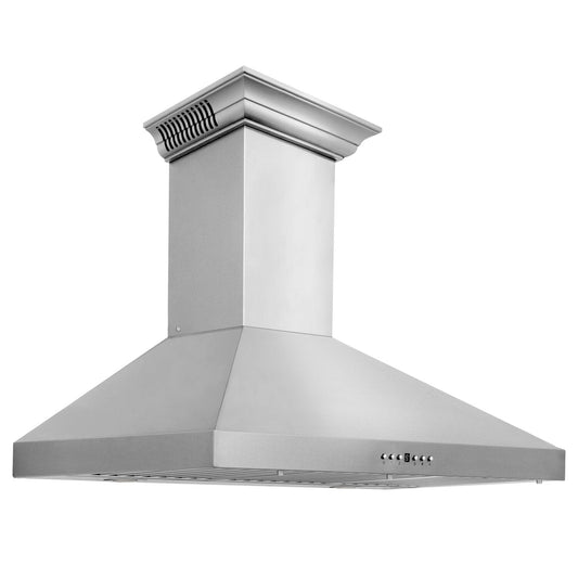 ZLINE KECRN-BT 36" Stainless Steel Wall Mount Range Hood With Built-in CrownSound Bluetooth Speakers