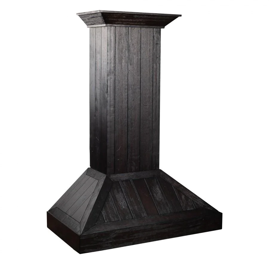 ZLINE KPDD 30" Rustic Dark Finish Wooden Wall Mount Range Hood