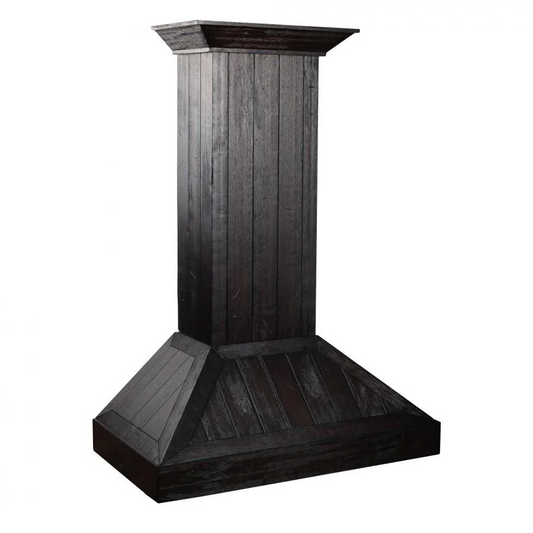 ZLINE KPDD 36" Rustic Dark Finish Wooden Wall Mount Range Hood