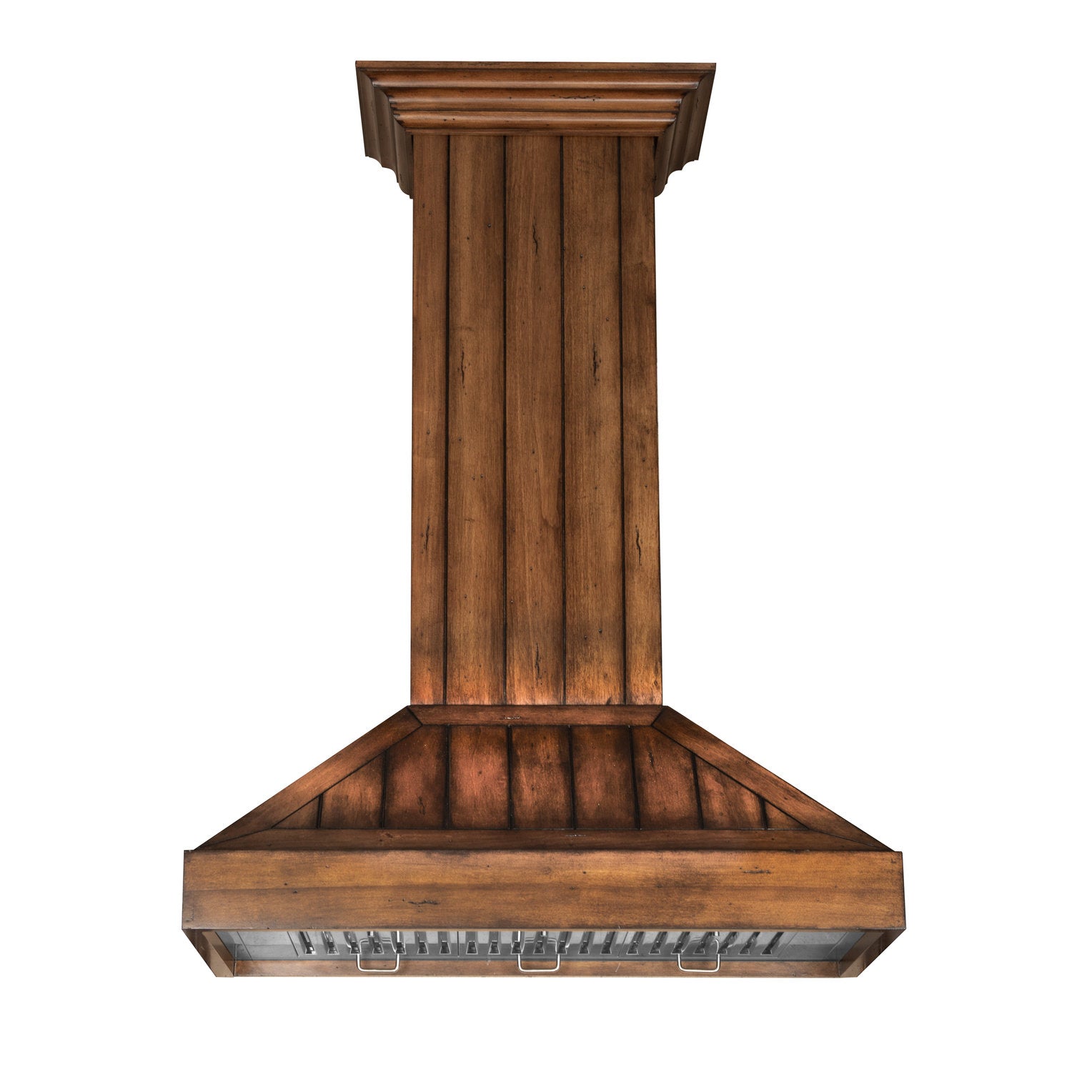 ZLINE KPLL 36" Wooden Wall Mount Range Hood in Rustic Light Finish - Includes Motor