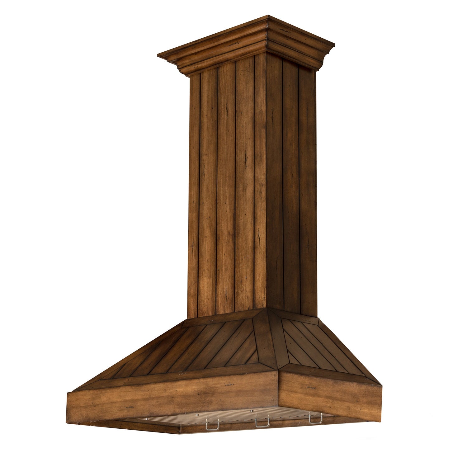 ZLINE KPLL 36" Wooden Wall Mount Range Hood in Rustic Light Finish - Includes Motor