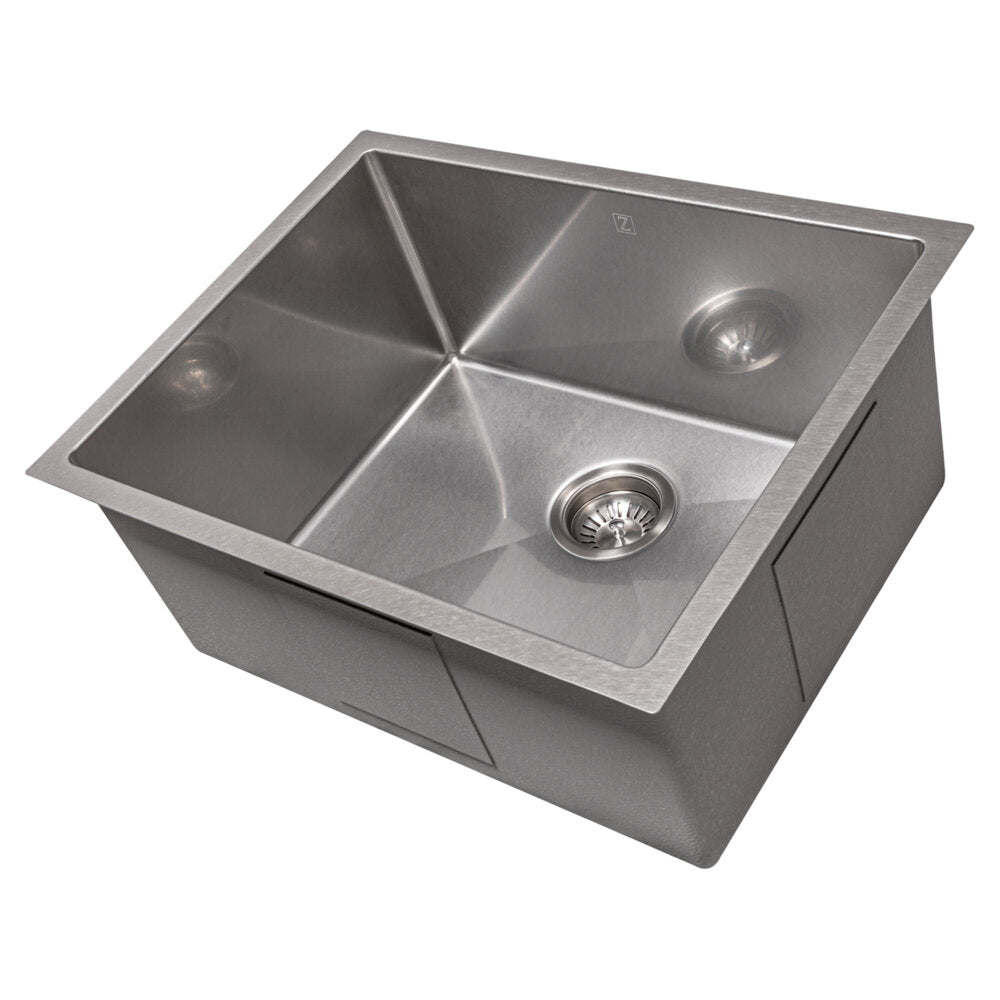 ZLINE Meribel 23" DuraSnow Stainless Steel Undermount Single Bowl Sink