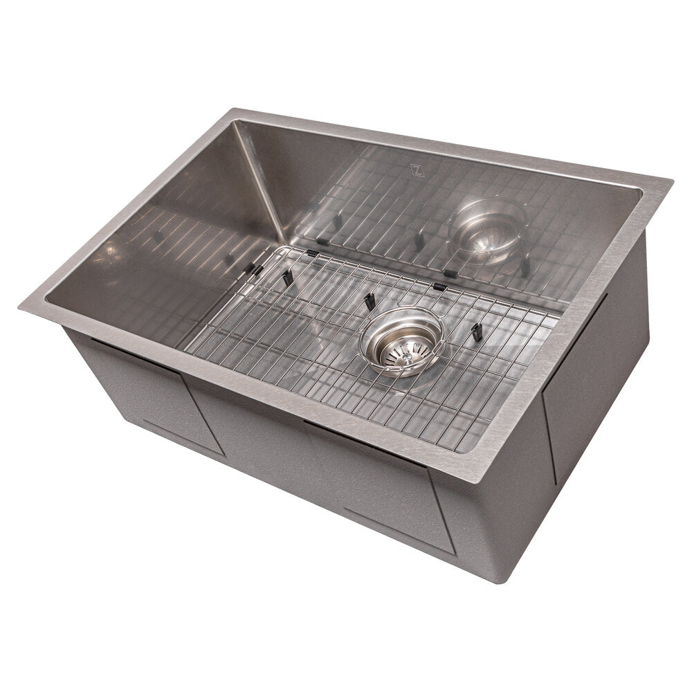 ZLINE Meribel 27" DuraSnow Stainless Steel Undermount Single Bowl Sink