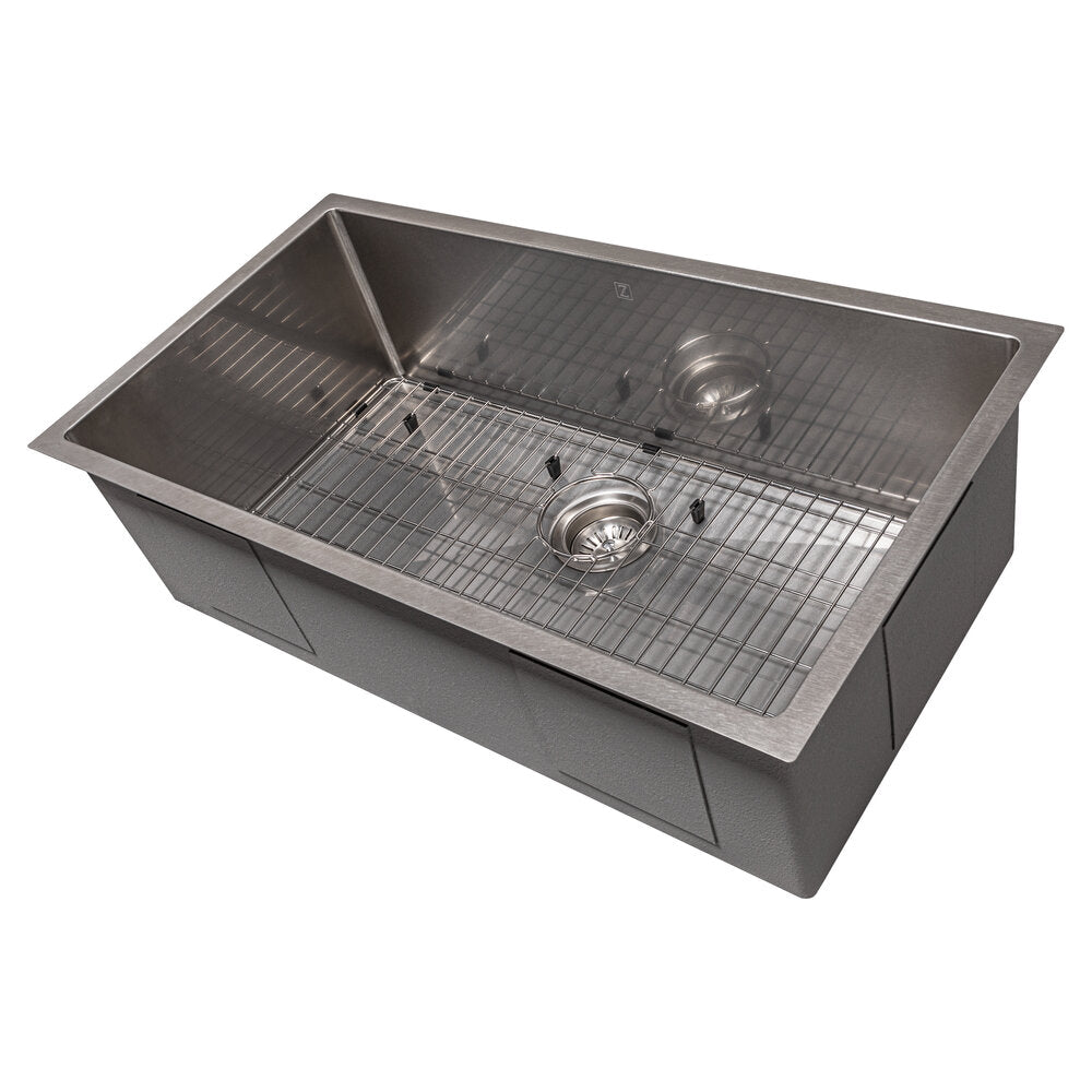 ZLINE Meribel 33" DuraSnow Stainless Steel Undermount Single Bowl Sink