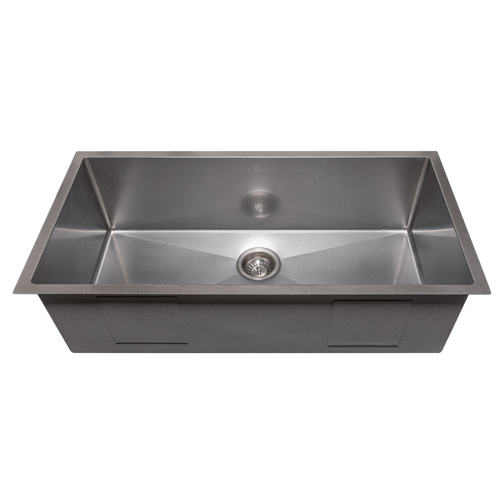 ZLINE Meribel 36" DuraSnow Stainless Steel Undermount Single Bowl Sink