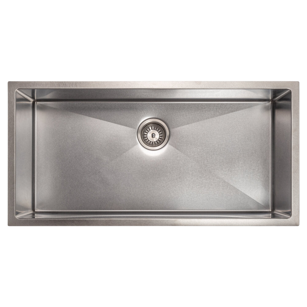 ZLINE Meribel 36" DuraSnow Stainless Steel Undermount Single Bowl Sink