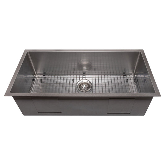 ZLINE Meribel 36" DuraSnow Stainless Steel Undermount Single Bowl Sink