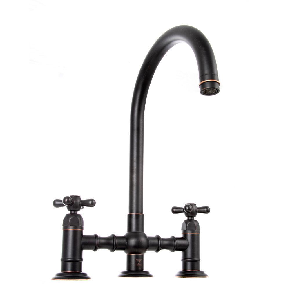 ZLINE Mona Oil-Rubbed Bronze Widespread 1.8 GPM Kitchen Faucet