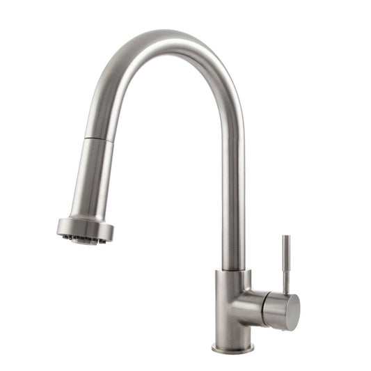 ZLINE Monet Brushed Nickel Single Hole 1.8 GPM Kitchen Faucet With Pull Out Spray Wand