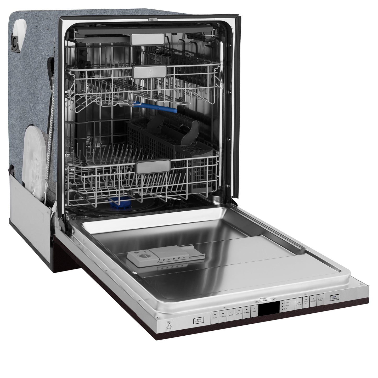 ZLINE Monument Series 24" 3rd Rack Top Touch Control Dishwasher in Oil Rubbed Bronze with Stainless Steel Tub