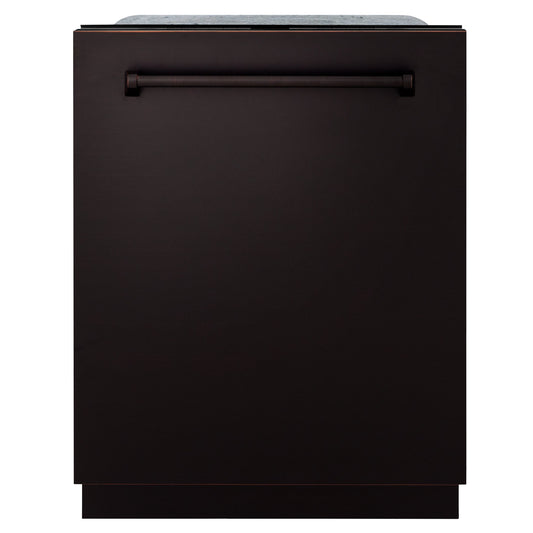 ZLINE Monument Series 24" 3rd Rack Top Touch Control Dishwasher in Oil Rubbed Bronze with Stainless Steel Tub