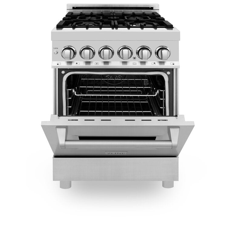 ZLINE Professional 24" Stainless Steel Professional Dual Fuel Range