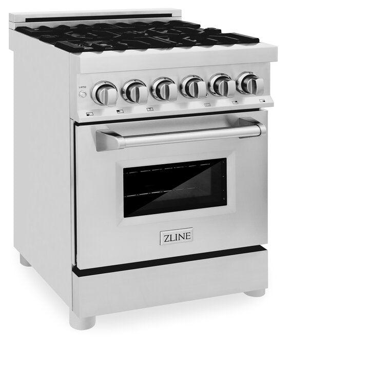 ZLINE Professional 24" Stainless Steel Professional Dual Fuel Range