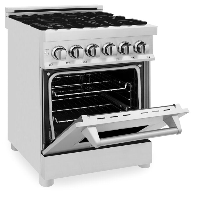 ZLINE Professional 24" Stainless Steel Professional Dual Fuel Range