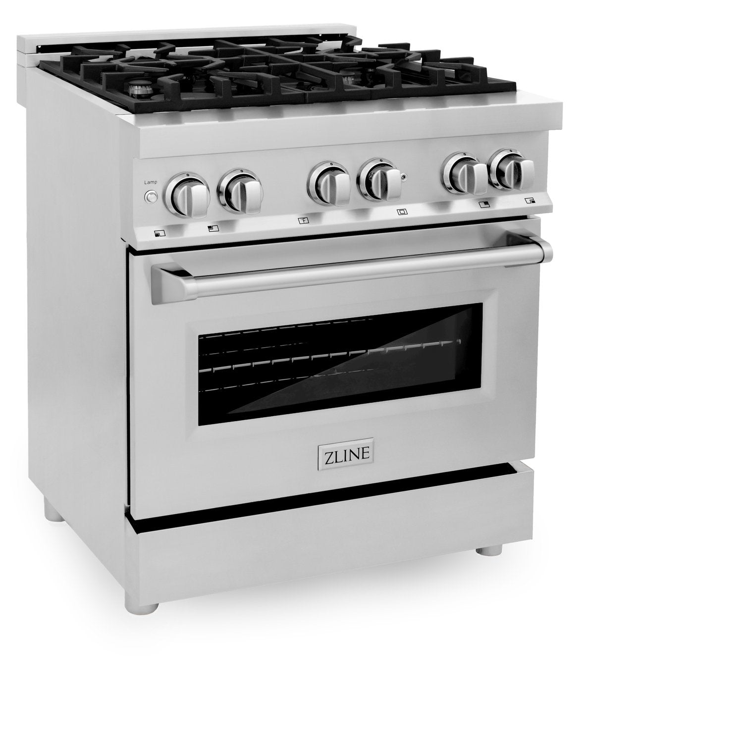 ZLINE Professional 30" Blue Gloss Door 4 Burner Dual Fuel Range With 4.0 cu. ft. Electric Oven