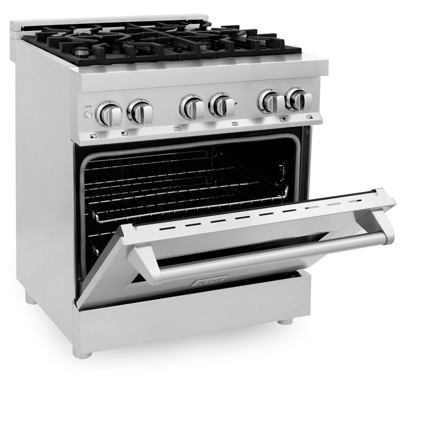 ZLINE Professional 30" Blue Gloss Door 4 Burner Dual Fuel Range With 4.0 cu. ft. Electric Oven