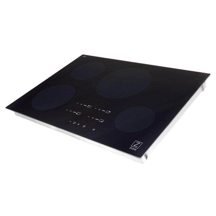 ZLINE Professional 30" Stainless Steel Glass Top 4 Element Induction Cooktop