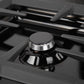 ZLINE Professional 36" Black Stainless Steel Porcelain Top 6-Burner Dropin Cooktop