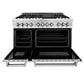 ZLINE Professional 48" Stainless Steel Dual Fuel Range With 7 Brass Burners and 6.0 cu. ft. Electric Oven