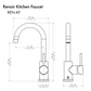 ZLINE Renoir Polished Gold Kitchen Faucet