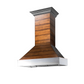 ZLINE Shiplap 30" Wooden Wall Range Hood With Stainless Steel Accents