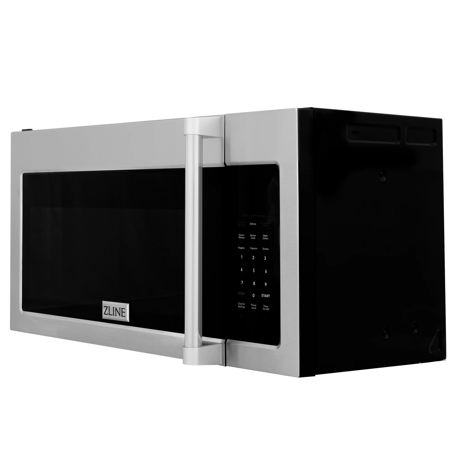 ZLINE Stainless Steel 30" 1.5 cu. ft. Over the Range Convection Microwave Oven With Traditional Handle and Sensor Cooking