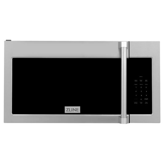 ZLINE Stainless Steel 30" 1.5 cu. ft. Over the Range Convection Microwave Oven With Traditional Handle and Sensor Cooking