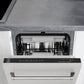 ZLINE Tallac 18" Black Matte Top Control Tall Tub Dishwasher With Stainless Steel Tub and 3rd Rack