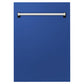 ZLINE Tallac 18" Blue Matte Top Control Tall Tub Dishwasher With Stainless Steel Tub and 3rd Rack