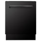 ZLINE Tallac 24" Black Stainless Steel Tall Tub Dishwasher With Stainless Steel Tub and 3rd Rack