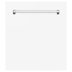 ZLINE Tallac 24" White Matte Top Control Tall Tub Dishwasher With Stainless Steel Tub and 3rd Rack