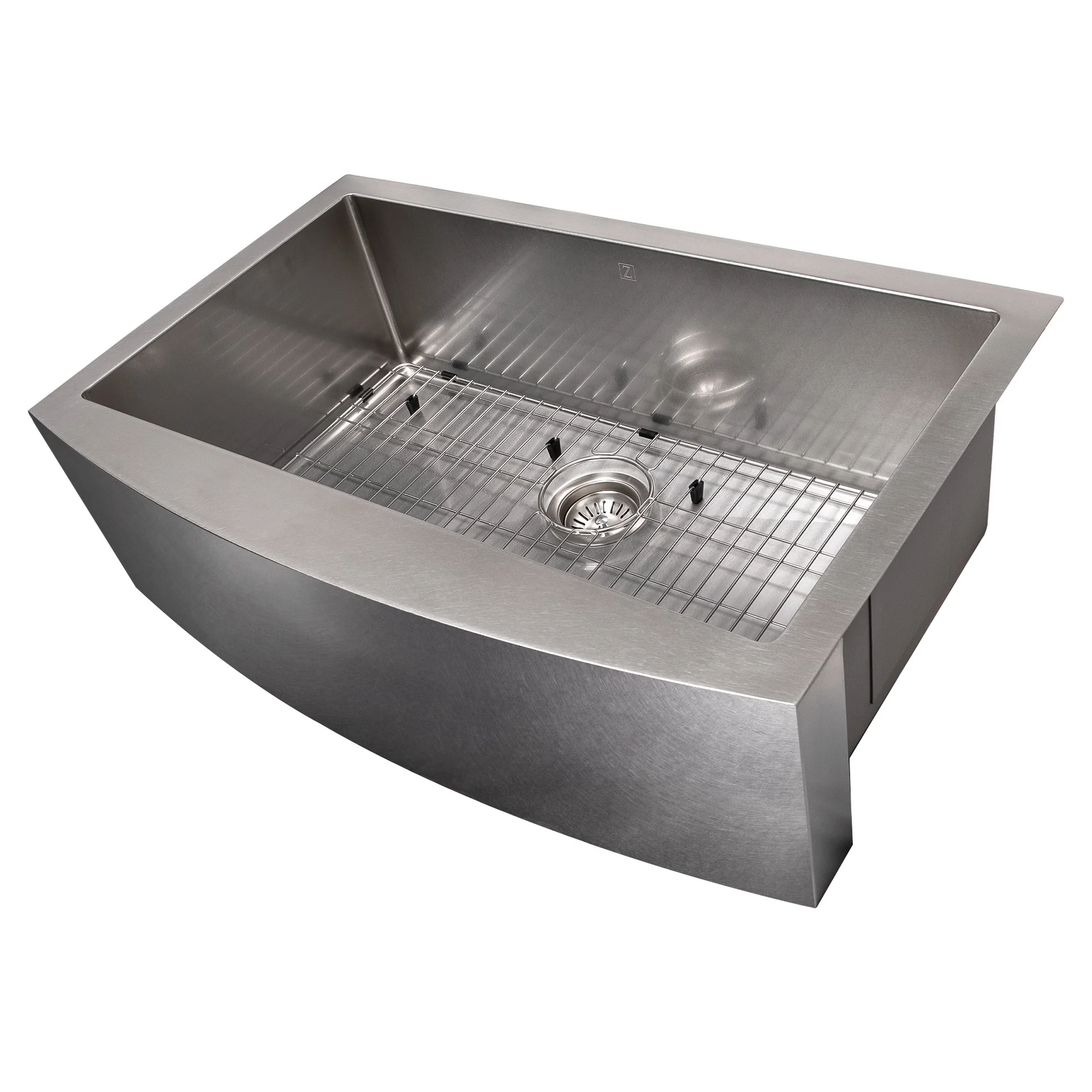 ZLINE Vail 33" DuraSnow Stainless Steel Farmhouse Undermount Single Bowl Sink