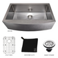 ZLINE Vail 33" DuraSnow Stainless Steel Farmhouse Undermount Single Bowl Sink