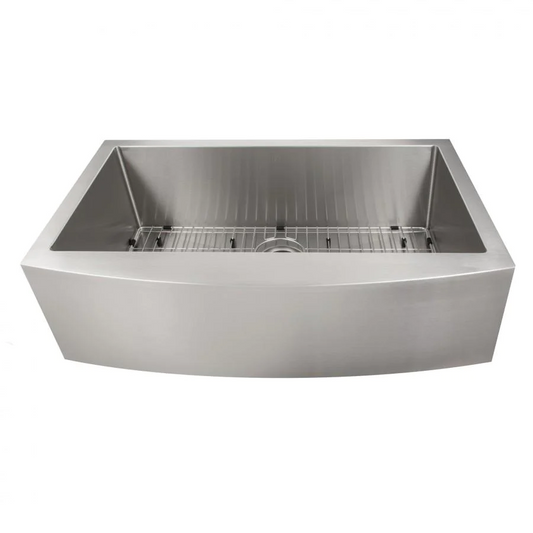 ZLINE Vail 33" Stainless Steel Farmhouse Undermount Single Bowl Sink