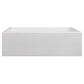 ZLINE Venice 33" Farmhouse Reversible White Matte Fireclay Sink With Utility Rack and Basket Strainer