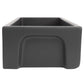 ZLINE Venice 36" Farmhouse Reversible Charcoal Fireclay Sink With Utility Rack and Basket Strainer