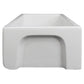 ZLINE Venice 36" Farmhouse Reversible White Matte Fireclay Sink With Utility Rack and Basket Strainer