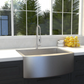 ZLINE Zermatt 30" DuraSnow Stainless Steel Farmhouse Undermount Single Bowl Sink