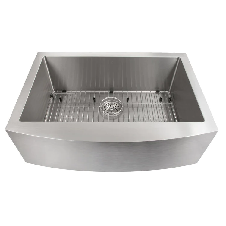 ZLINE Zermatt 30" Stainless Steel Farmhouse Undermount Single Bowl Sink