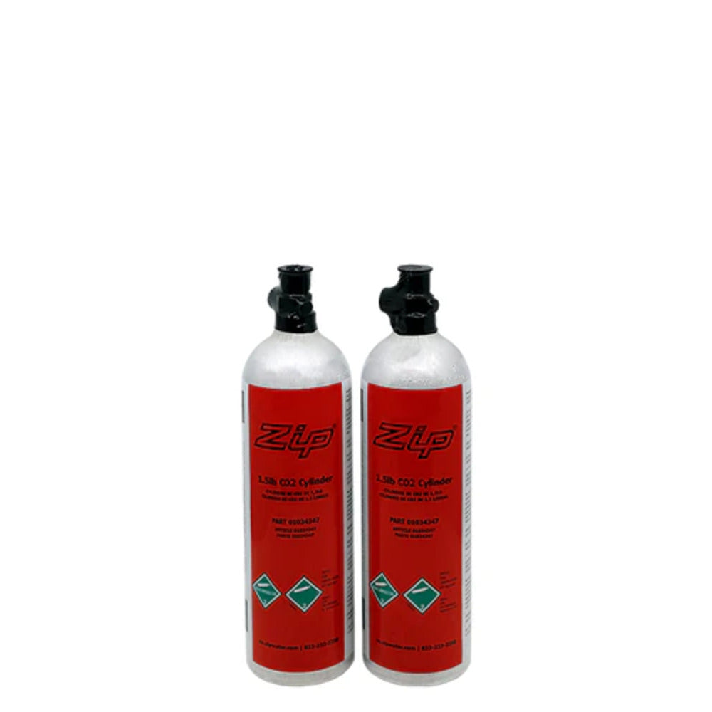 Zip Water 2 Pcs 1.5lbs CO2 Refillable/Recyclable Cylinders