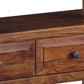 Benzara BM230908 32" 2-Drawer Brown Accent Table With Open Shelf