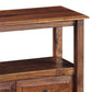 Benzara BM230908 32" 2-Drawer Brown Accent Table With Open Shelf