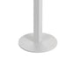 Benzara BM287742 Keli 43" Outdoor Bar Table With White Aluminum Frame and Foldable Design