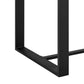 Benzara BM295634 Troy 59" Patio Bar Height Dining Table With Rectangular Tabletop in Black