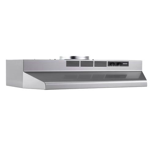 Broan 30" 230 Max Blower CFM PrintGuard Convertible Under-Cabinet Stainless Steel Range Hood