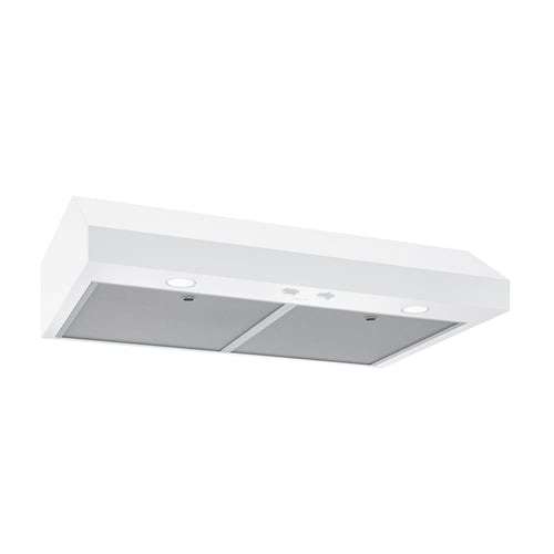 Broan 30" 350 Max Blower CFM 2-Speed Under-Cabinet White Range Hood